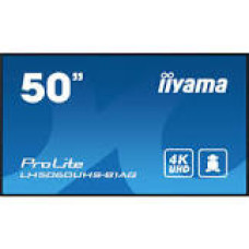IIYAMA LH5060UHS-B1AG 50inch 3840x2160 UHD IPS panel Haze 25perc 500cd/m2 Landscape and Portrait Speakers 2x 10W 3x HDMI USB 2.0