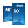 IIYAMA LH5060UHS-B1AG 50inch 3840x2160 UHD IPS panel Haze 25perc 500cd/m2 Landscape and Portrait Speakers 2x 10W 3x HDMI USB 2.0