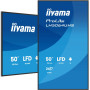 IIYAMA LH5064UHS-B1AG 50inch 3840x2160 UHD IPS DLED panel Haze 25percent 500cd/m2 Landscape and Portrait Speakers 2x 10W 2x HDMIx 1x
