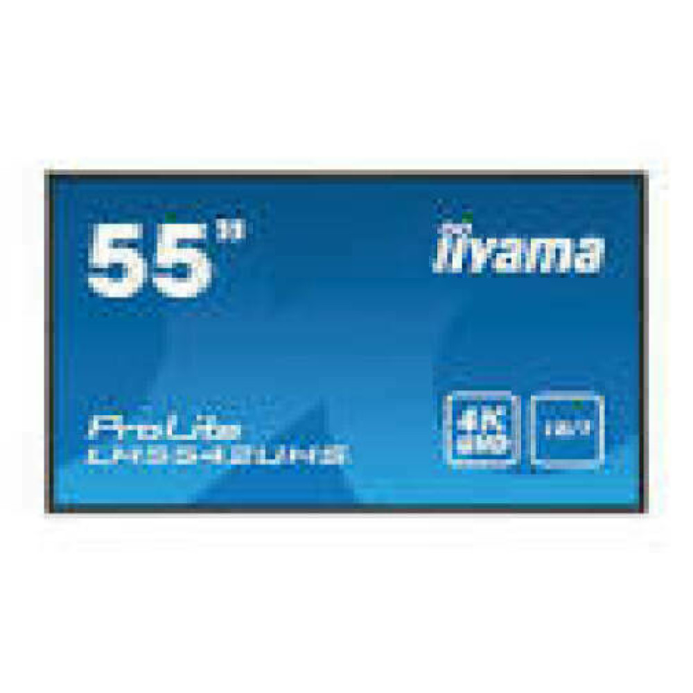 IIYAMA LH5542UHS-B3 55inch UHD IPS 4K Landscape and Portrait 500cd/m2 HDMI DP-Out USB LAN/RS232 SDM-L PC-Slot Speakers Android 8 OS