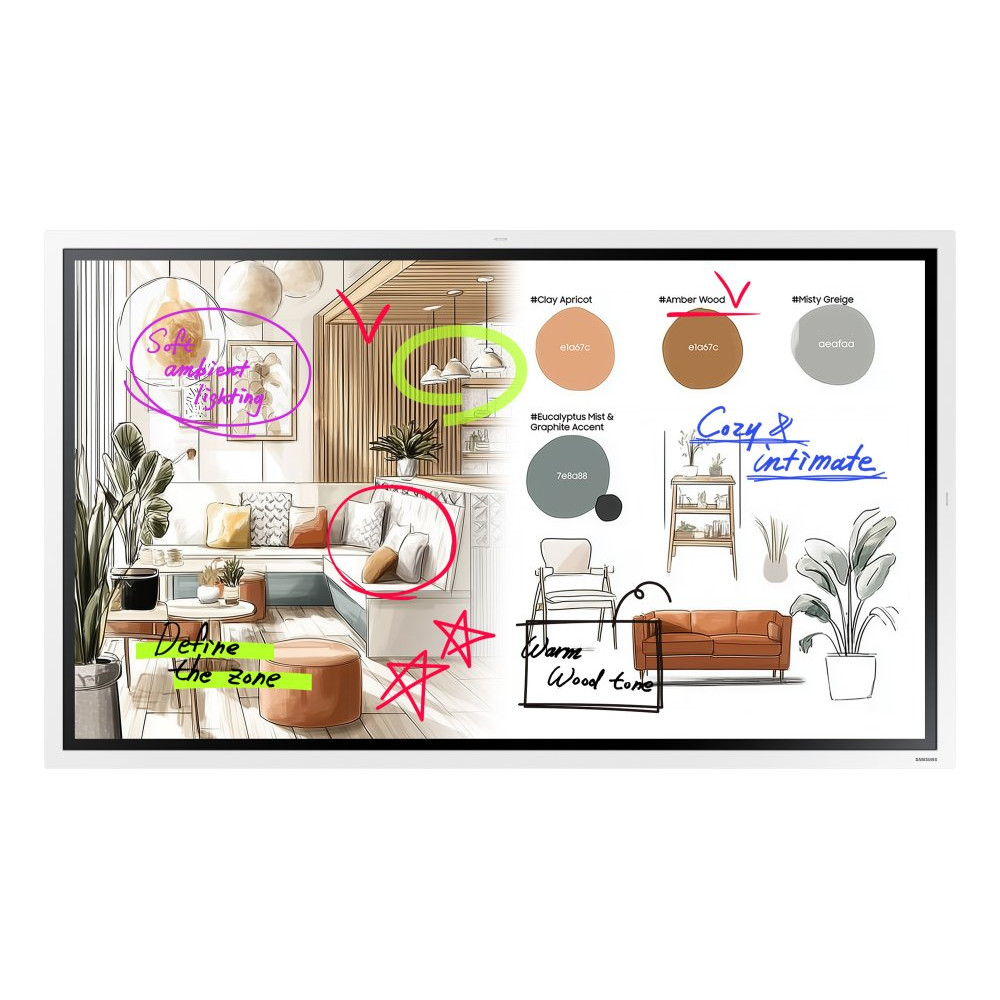 SAMSUNG FLIP 5 PRO WM55FX 55inch Tactile Infrared 20p UHD 3840x2160 16:9 350 without glass 16/7 from the mate