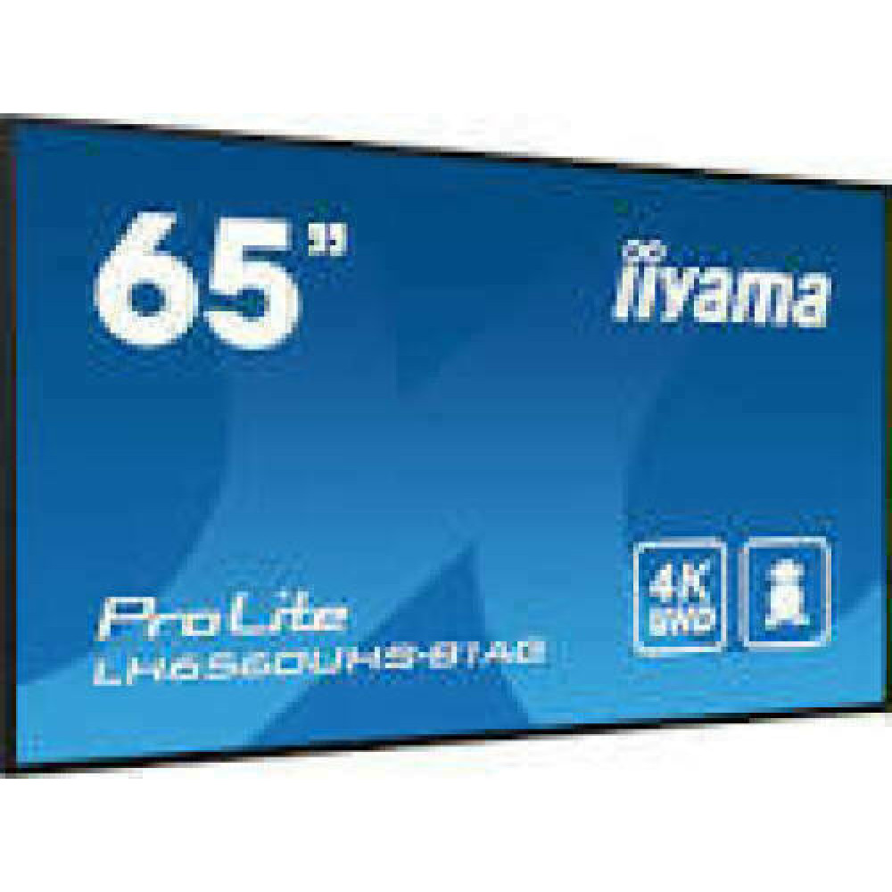 IIYAMA LH6560UHS-B1AG 65inch 3840x2160 UHD VA panel Haze 25perc 500cd/m Landscape and Portrait Wallmount Included