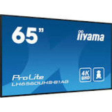 IIYAMA LH6560UHS-B1AG 65inch 3840x2160 UHD VA panel Haze 25perc 500cd/m Landscape and Portrait Wallmount Included