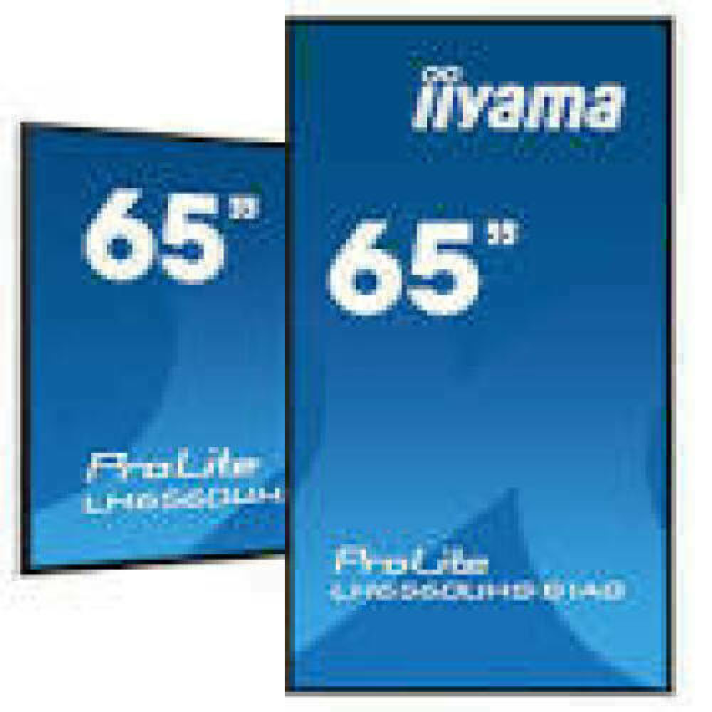 IIYAMA LH6560UHS-B1AG 65inch 3840x2160 UHD VA panel Haze 25perc 500cd/m Landscape and Portrait Wallmount Included