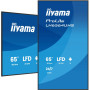 IIYAMA LH6564UHS-B1AG 65inch 3840x2160 UHD VA DLED panel Haze 25percent 500cd/m2 Landscape and Portrait Speakers 2x 10W 2x HDMIx 1x