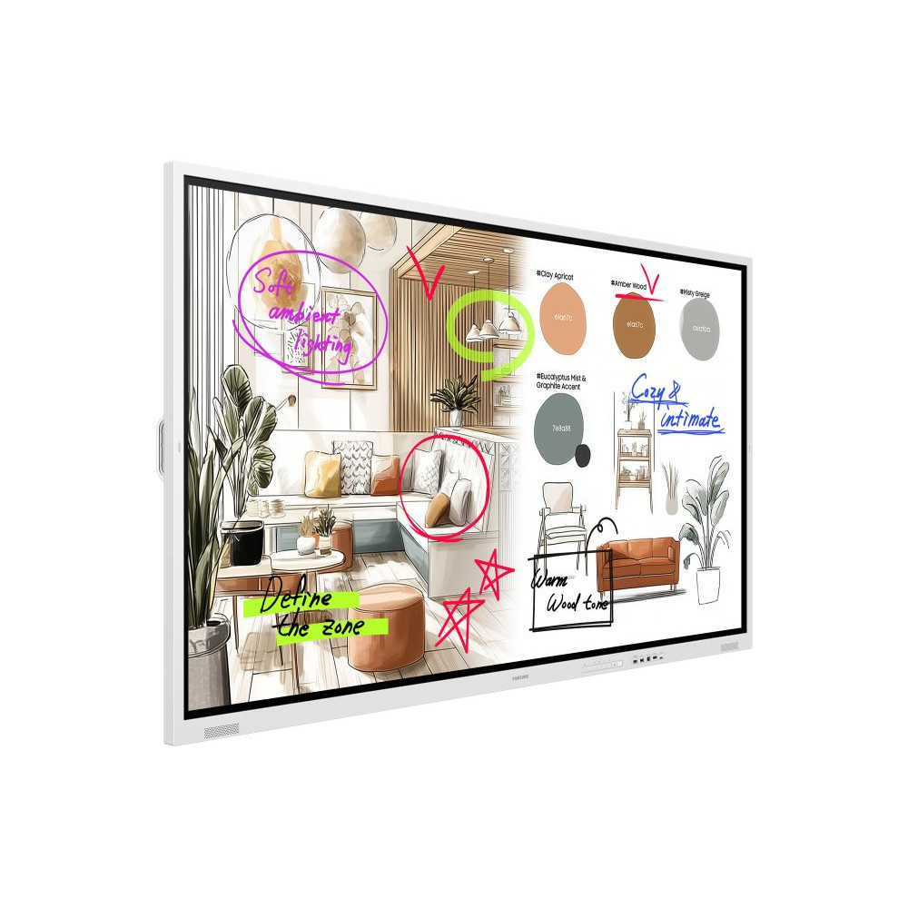 SAMSUNG FLIP 5 PRO WM75FX 75inch Tactile Infrared 20p UHD 3840x2160 16:9 350 without glass 16/7 from the mate