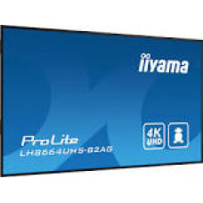 IIYAMA LH8664UHS-B2AG 86inch 3840x2160 UHD IPS panel Haze 25perc 500cd/m2 Landscape and Portrait Speakers 2x10W 3xHDMI USB 2.0