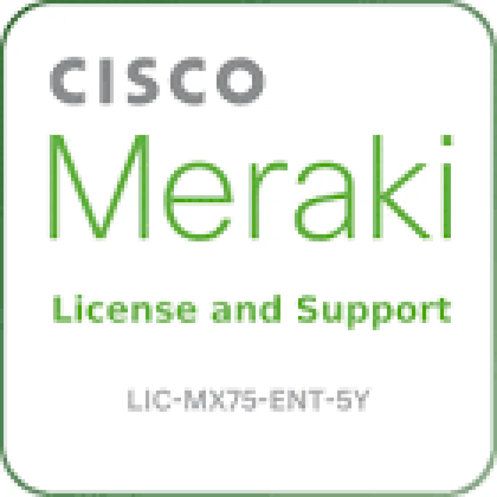 CISCO Meraki MX75 Enterprise License and Support 5 Year