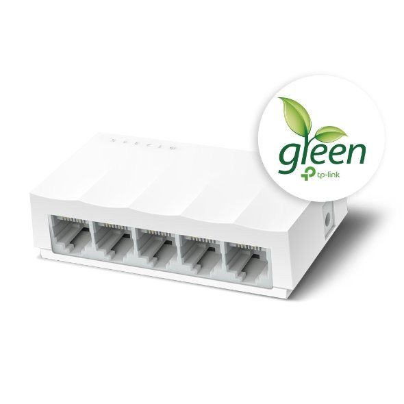 TP-LINK LiteWave 5-Port 10/100M Desktop Switch 5 10/100M RJ45 Ports Desktop Plastic Case