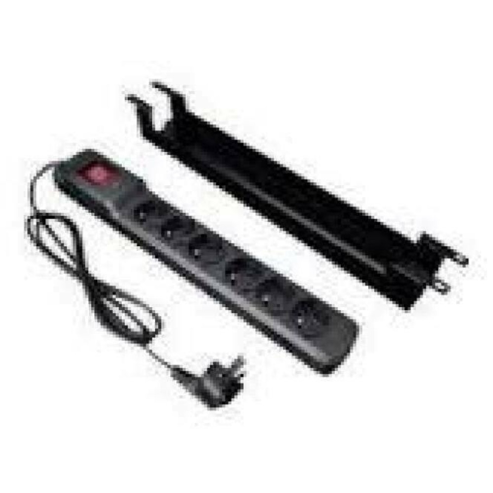 ARMAC Multi M6 Surge protector rack 19inch 6x French outlets 3m black