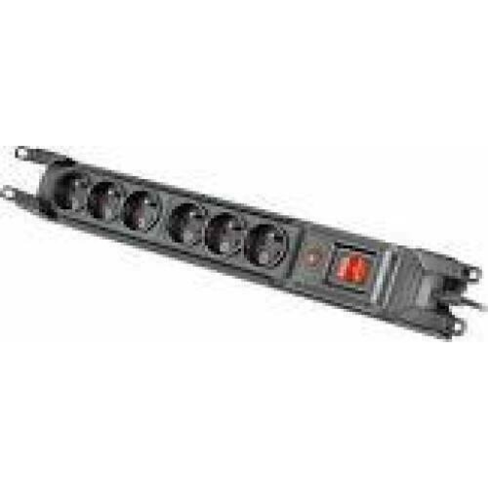ARMAC Multi M6 Surge protector rack 19inch 6x IEC 3m black