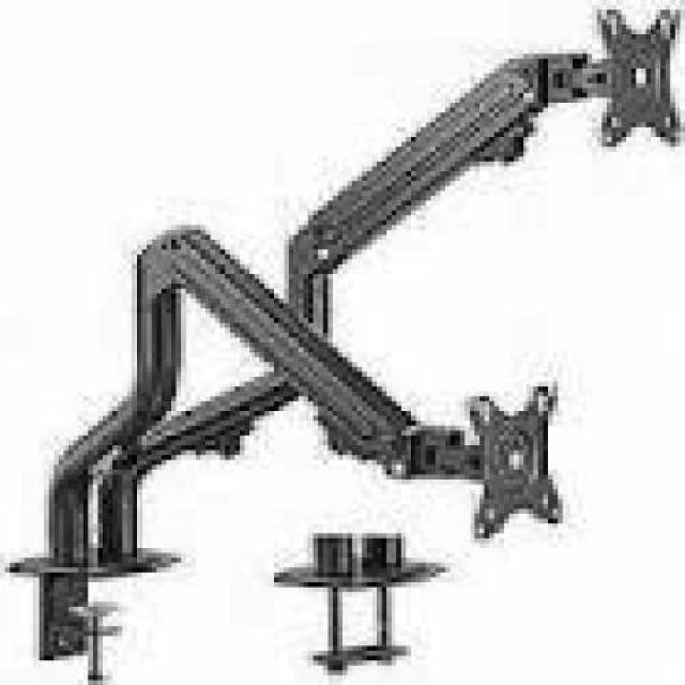 GEMBIRD Adjustable 2-display vertical desk mount 17-32inch 9kg