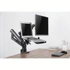 GEMBIRD Desk mounted adjustable monitor arm with notebook tray