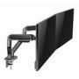 GEMBIRD Desk mounted adjustable double monitor arm space grey