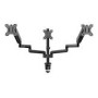 GEMBIRD Desk mounted adjustable mounting arm for 3 monitors - full-motion