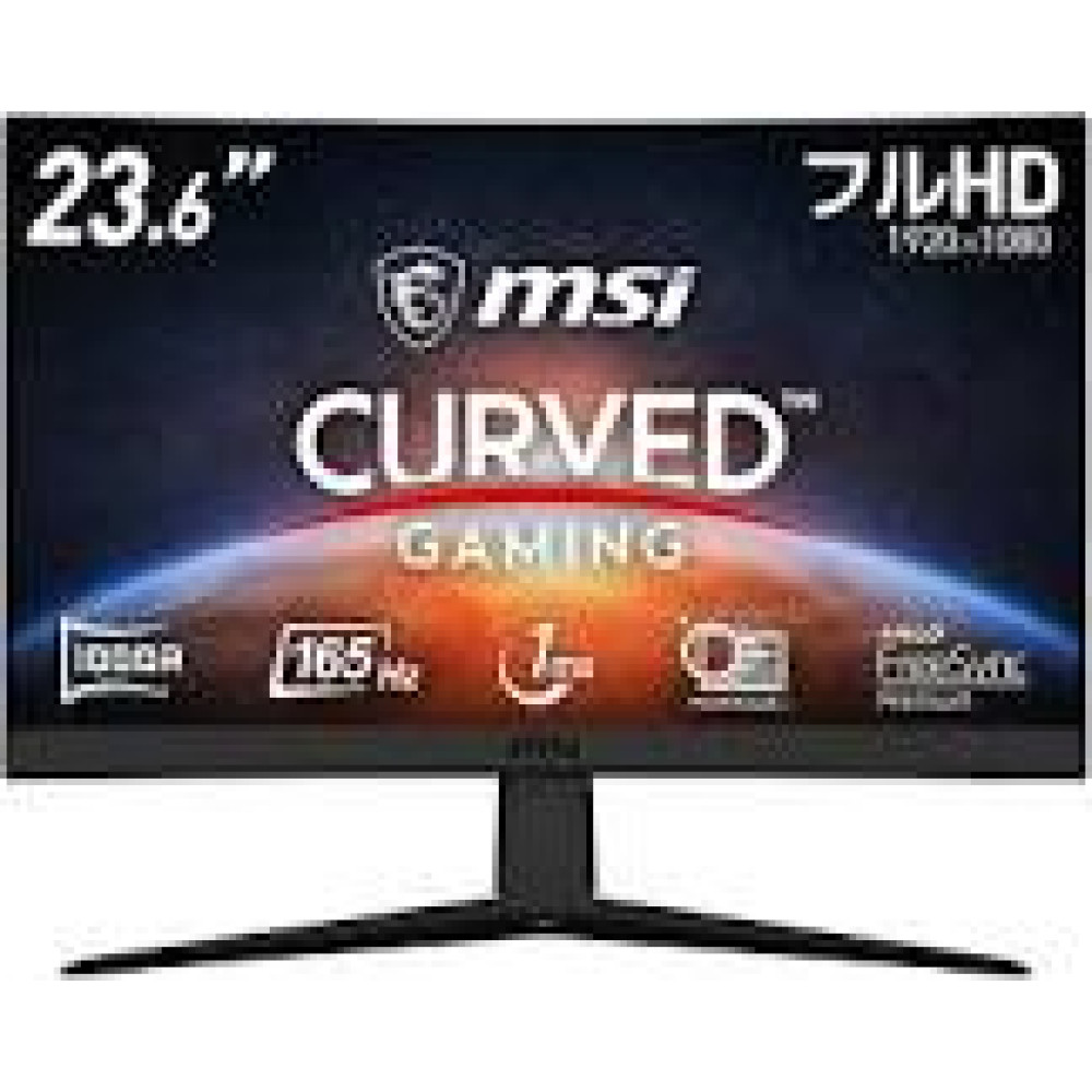 MSI MAG 242C 23.6inch VA FHD Curve 1500R 180Hz 1ms HDMI DP Headphone out Tilt Black