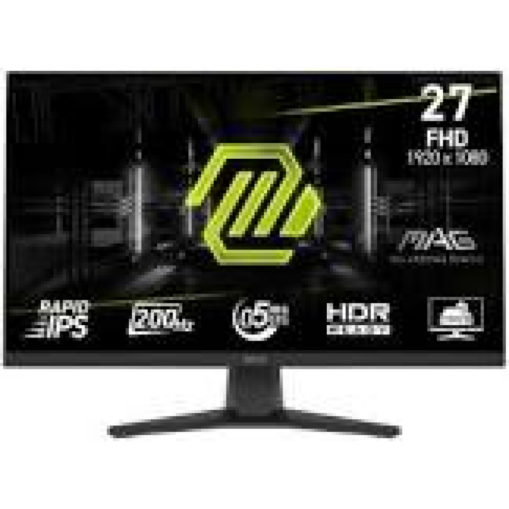 MSI MAG 272F 27inch Rapid IPS FHD 16:9 200Hz 300cd/m2 0.5ms HDMI 2.0 DP 1.2a