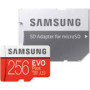 SAMSUNG EVO PLUS microSD 256GB 2024 incl. SD Adapter memory card UHS-I U3 Full HD and 4K UHD 160 MB/s read