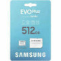 SAMSUNG EVO PLUS microSD 512GB 2024 incl. SD Adapter memory card UHS-I U3 Full HD and 4K UHD 160 MB/s read