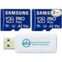 SAMSUNG PRO Plus microSDXC 128GB UHS-I U3 160MB/s Read 120MB/s Write Full HD 4K UHD memory card including USB card reader