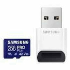 SAMSUNG PRO Plus microSD 256GB Up to 180MB/s Read and 130MB/s Write speed with Class 10 4K UHD incl. Card reader 2023