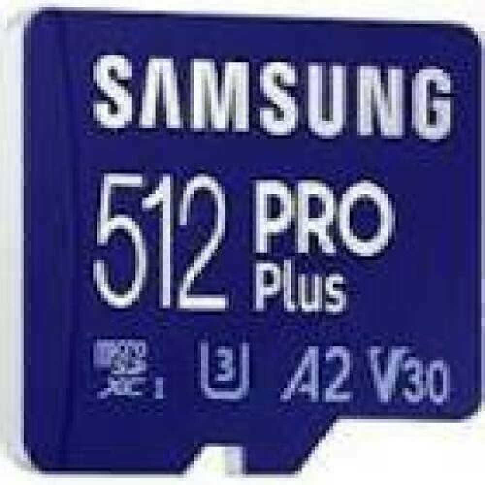 SAMSUNG PRO Plus microSDXC 512GB UHS-I U3 160MB/s Read 120MB/s Write Full HD 4K UHD memory card including USB card reader