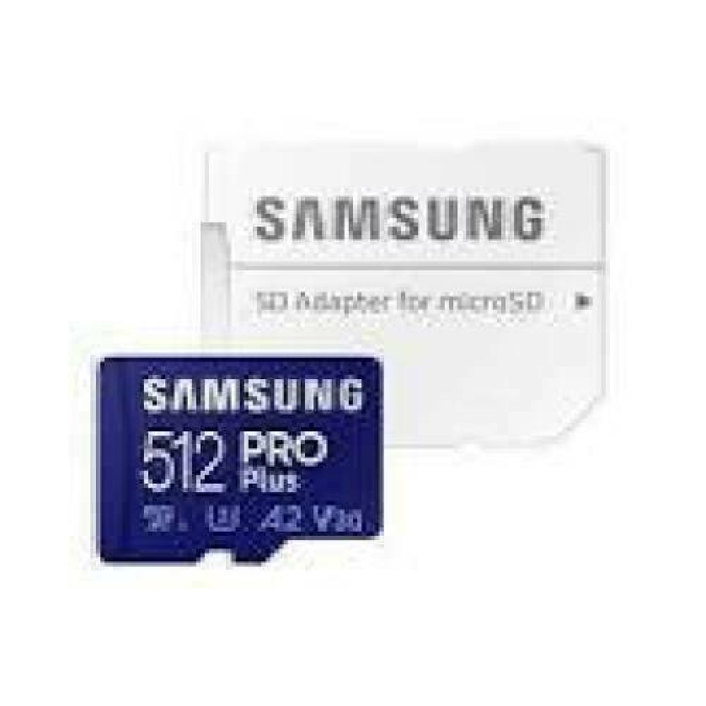 SAMSUNG PRO Plus microSD 512GB UHS-I U3 Full HD 4K UHD 180MB/s Read 130MB/s Write Memory Card Incl. SD-Adapter 2023