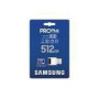 SAMSUNG PRO Plus microSD 512GB Up to 180MB/s Read and 130MB/s Write speed with Class 10 4K UHD incl. Card reader 2023