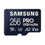 SAMSUNG Pro Ultimate microSD 256GB Memory Card UHS-I U3 FHD 4K UHD 200MB/s Read 130 MB/s Write for Smartphone Drone Incl USB-Reader