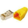 LOGILINK MP0015 - Modular Plug CAT5e with Strain Relief Hood yellow 100 pcs