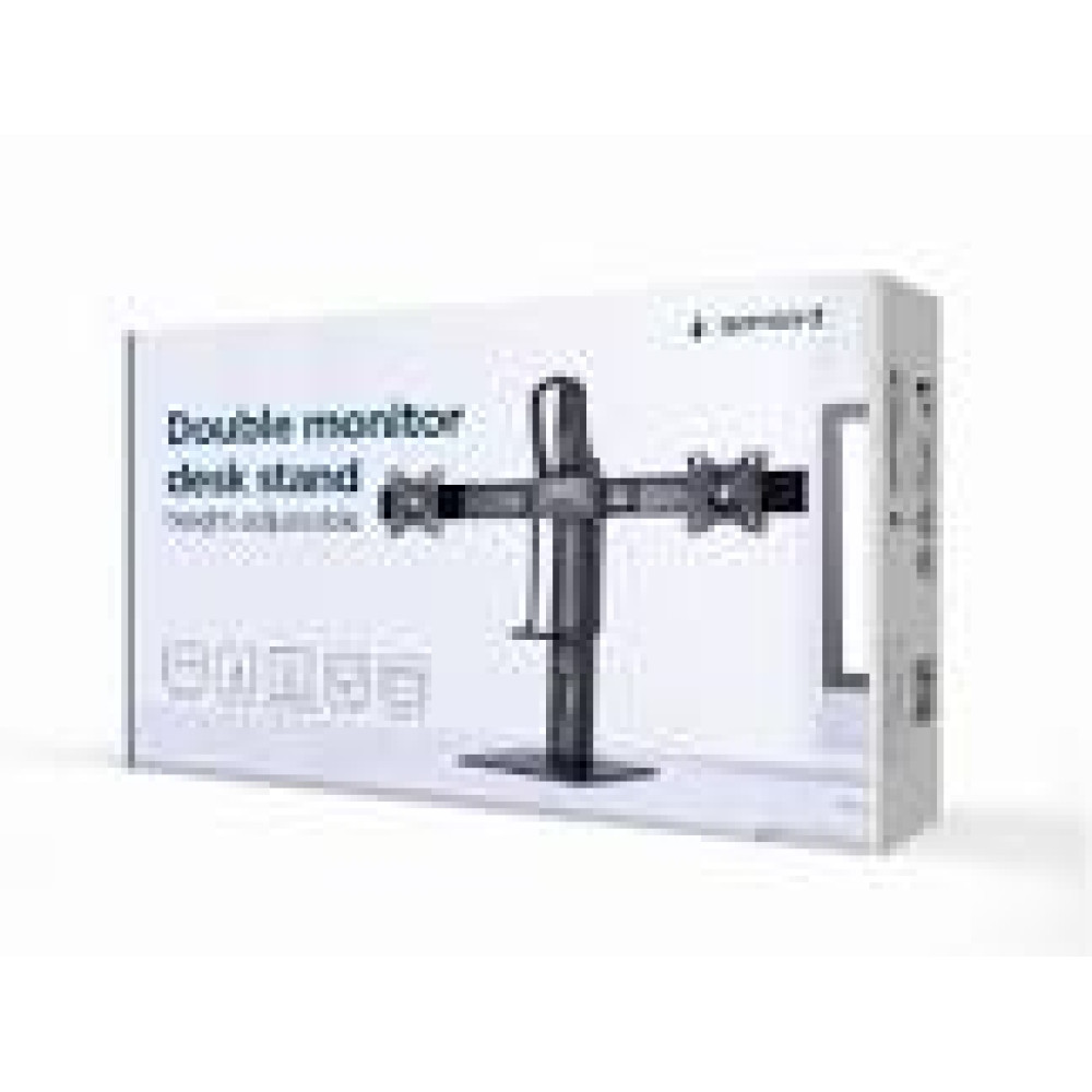 GEMBIRD Double monitor desk stand height adjustable