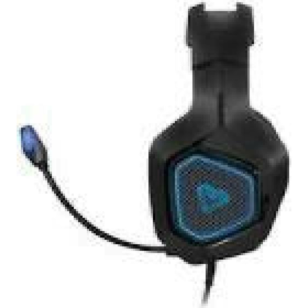MEDIA-TECH COBRA PRO YETI MT3599 Big gaming headphones with microphone. Auto-fitting soft leather ear-cups cushions. Light illuminat