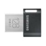 SAMSUNG FIT Plus USB flash drive type-A 128GB 400 MB/s read 110 MB/s write resistant USB 3.1 flash drive with key ring Gray