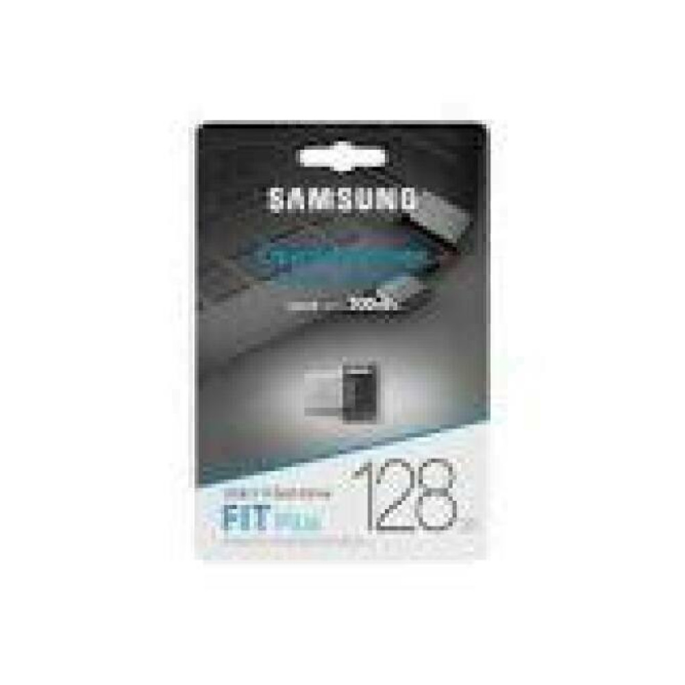 SAMSUNG FIT Plus USB flash drive type-A 128GB 400 MB/s read 110 MB/s write resistant USB 3.1 flash drive with key ring Gray