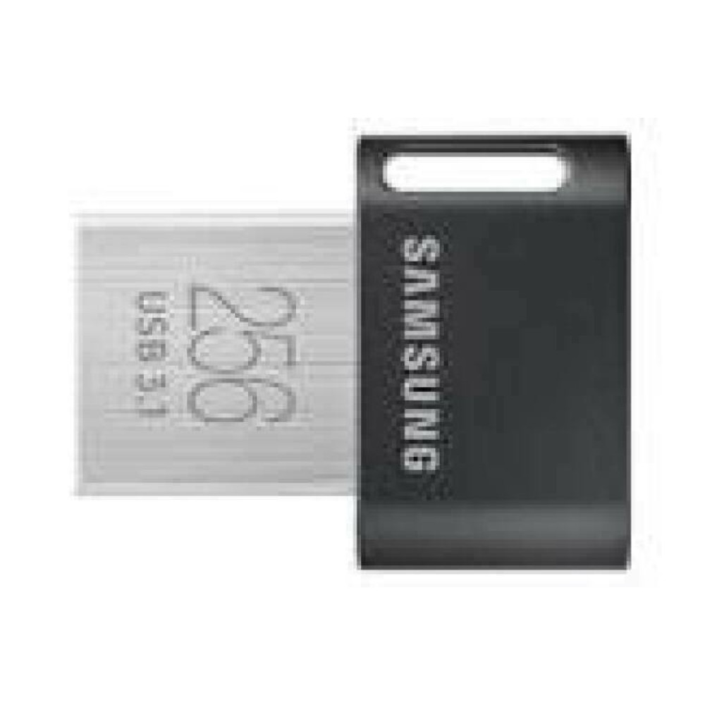 SAMSUNG FIT Plus USB flash drive type-A 256GB 400 MB/s read 110 MB/s write resistant USB 3.1 flash drive with key ring Gray