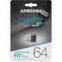 SAMSUNG FIT Plus USB flash drive Type-A 64GB 300 MB/s read 110 MB/s write resistant USB 3.1 flash drive with key ring Gray