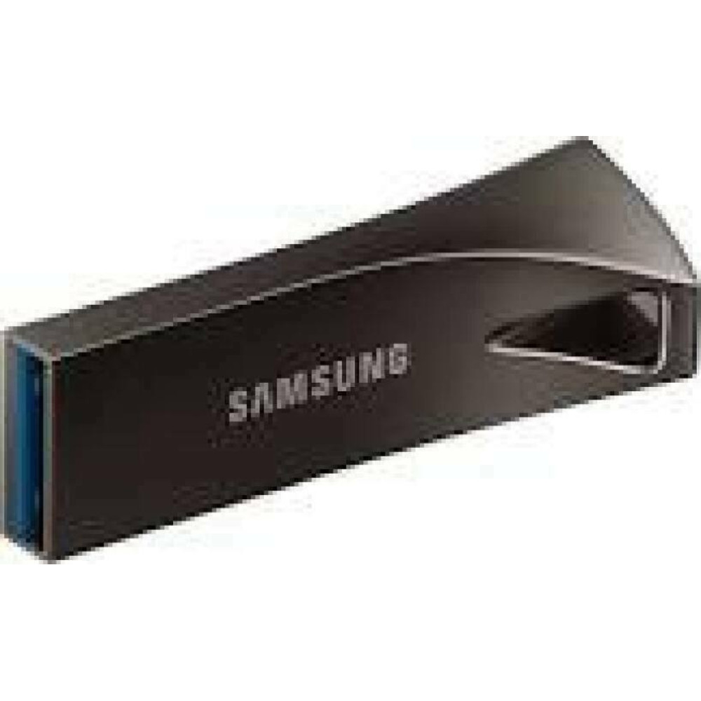 SAMSUNG BAR Plus USB flash drive Type-A 64GB 300 MB/s read 110 MB/s write resistant USB 3.1 Titan Gray with key ring