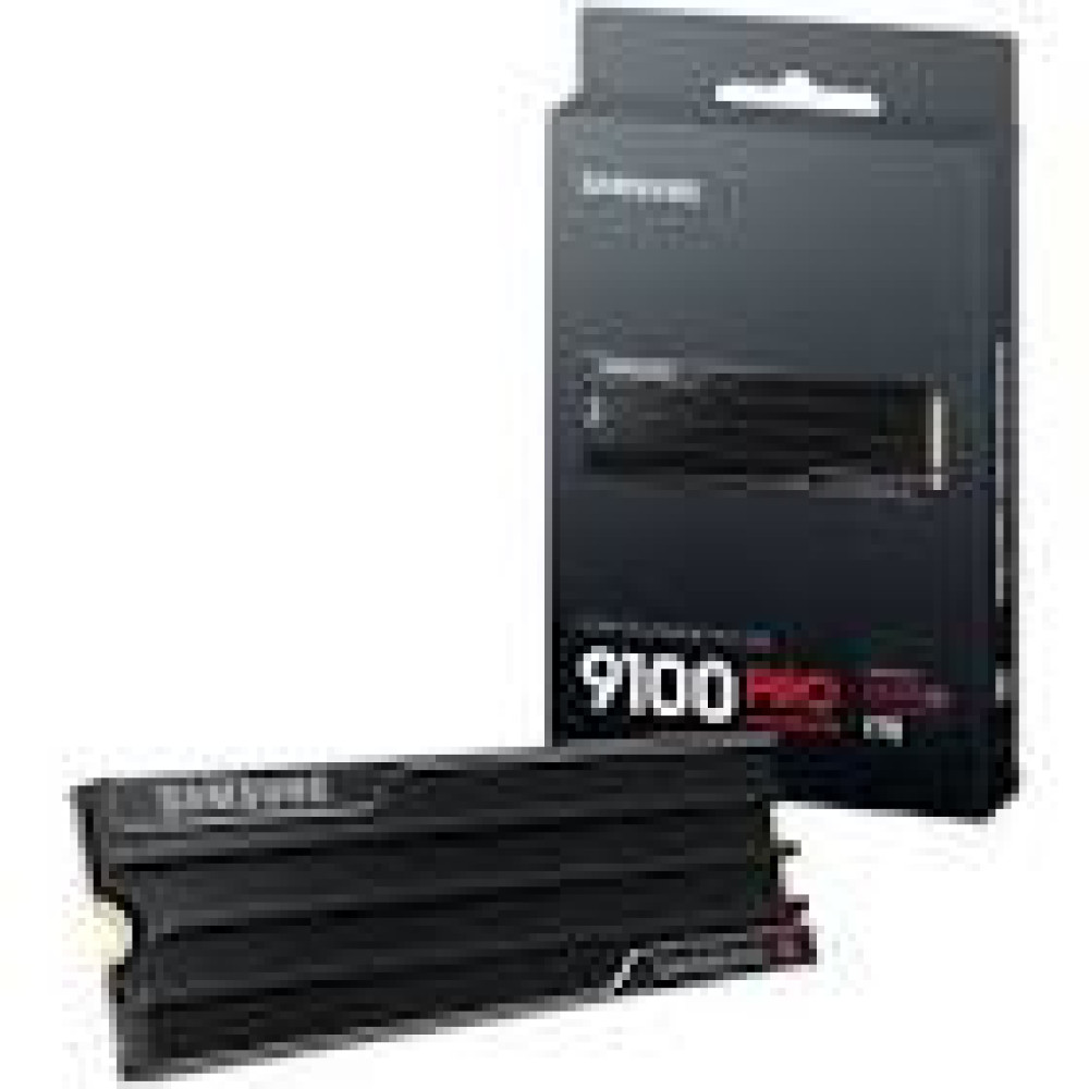 SAMSUNG 9100 PRO SSD Heatsink NVMe M.2 1TB PCIe 5.0 14.700 MB/s Read 13.300 MB/s Write Internal SSD for PC-Gaming and video editing