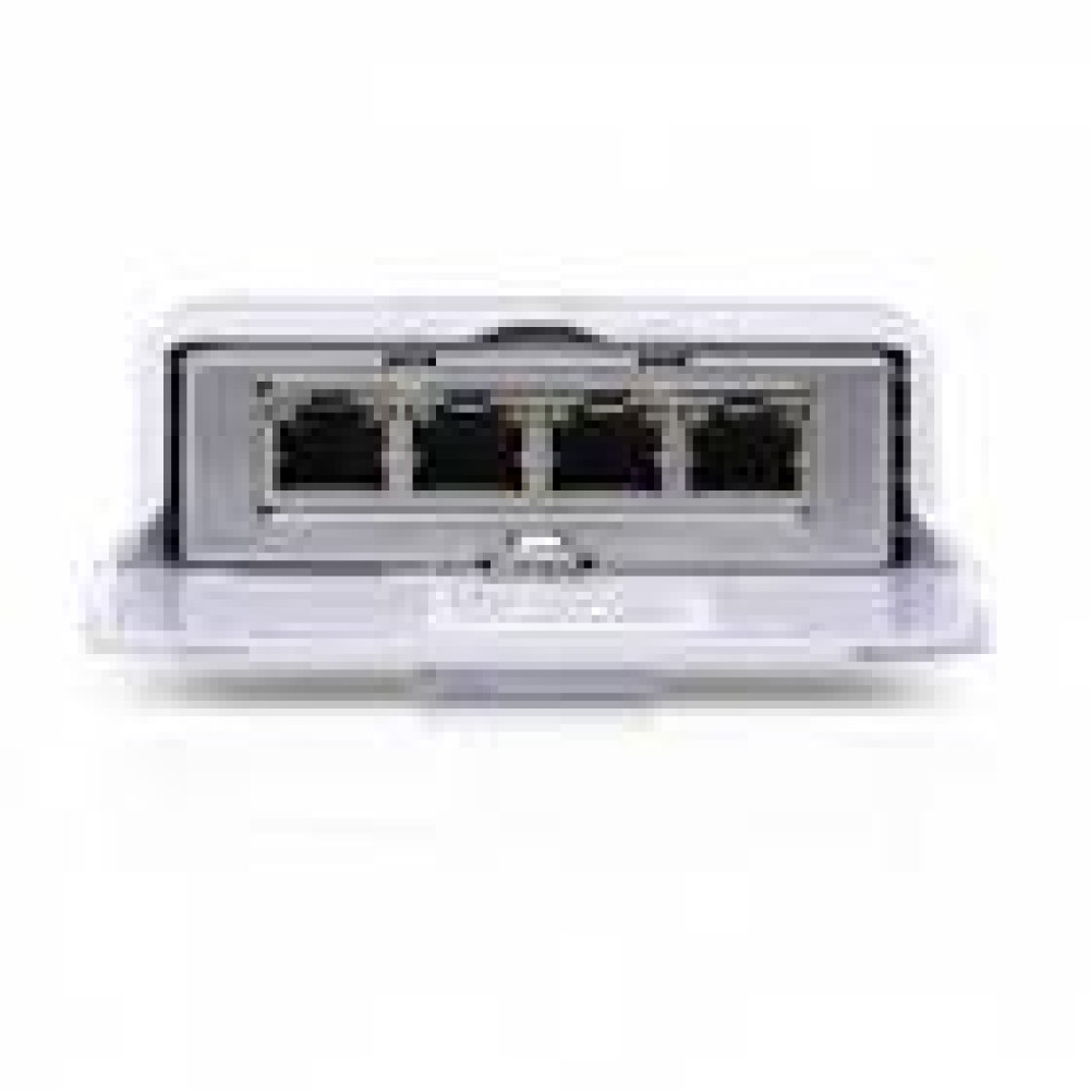 UBIQUITI N-SW NanoSwitch Outdoor GbE 24V 1xPoE-In 3xPoE-Out Passthrough Switch
