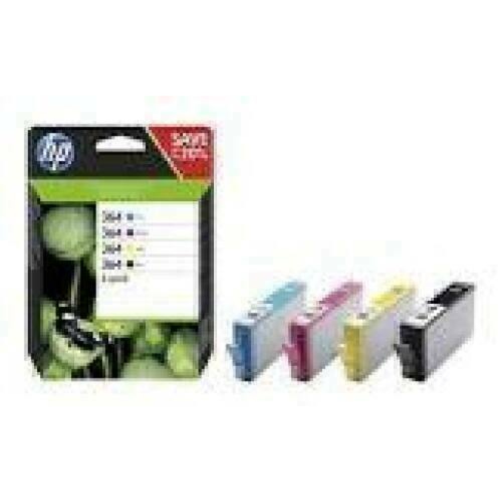 HP 364 original CMYK Ink cartridge N9J73AE Combo 4-Pack Standard Capacity