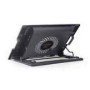 GEMBIRD Notebook cooling stand 17 with one fan black