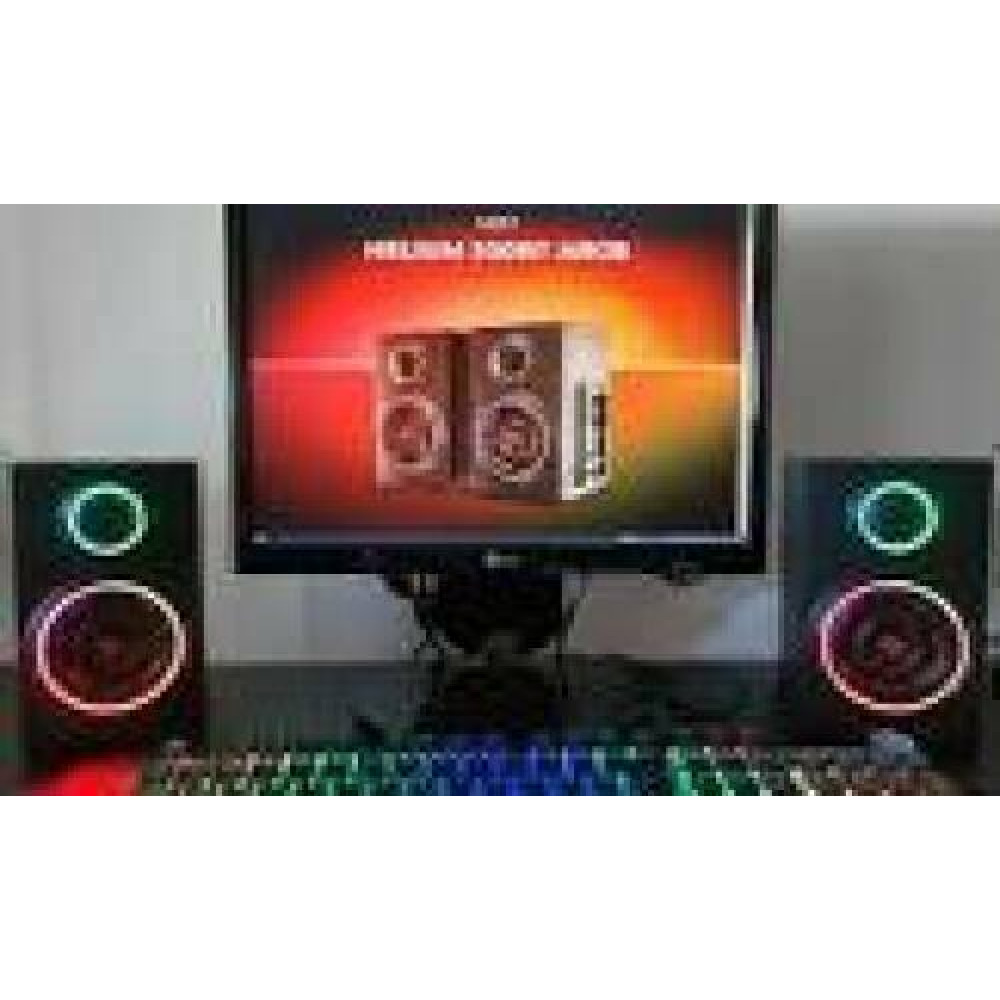 NATEC Genesis Speakers Helium 300BT 2.0 Bluetooth ARGB