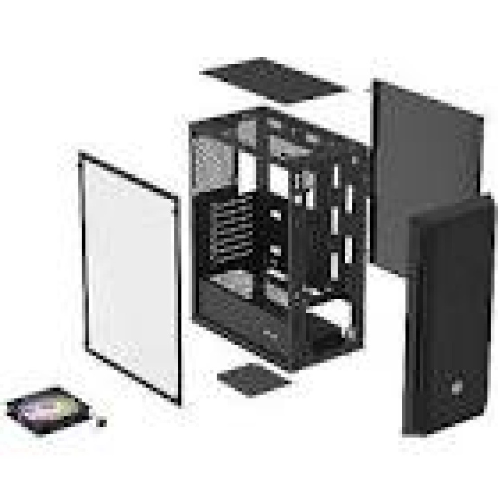 NATEC Fury Shobo SH4 RGB Midi Tower with window black