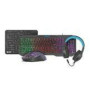 NATEC Fury gaming combo set 4in1 Thunderstreak 3.0 keyboard + mouse + headphones + mousepad US layout