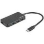 NATEC NHU-1343 Hub USB 3.0 Moth 4-ports Black USB-C