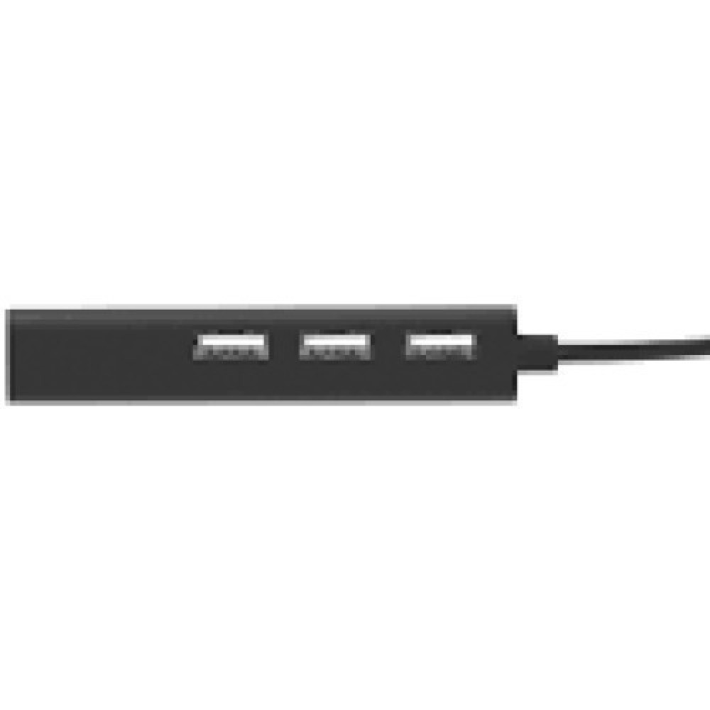 NATEC NHU-1413 Hub USB 2.0 DRAGONFLY 3-ports + RJ45 Black