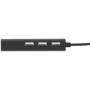 NATEC NHU-1413 Hub USB 2.0 DRAGONFLY 3-ports + RJ45 Black