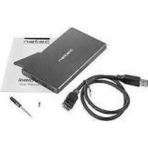 NATEC NKZ-0941 HDD/SSD external enclosure RHINO GO for 2.5inch SATA - USB 3.0 Aluminum