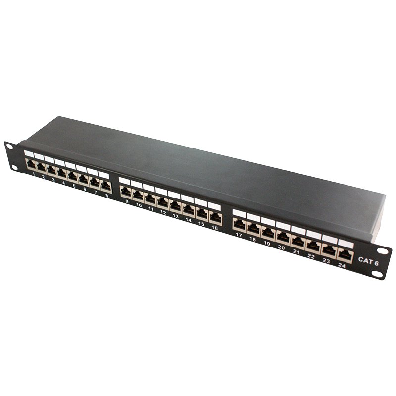LOGILINK NP0061 - Patch Panel 19-mounting Cat.6A STP 24 ports black
