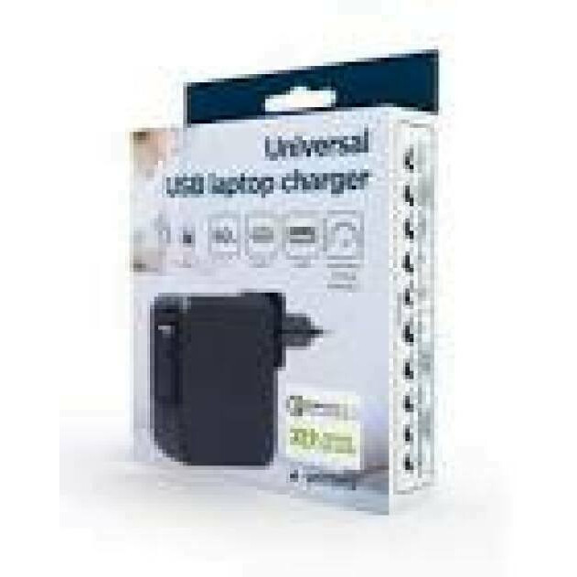 GEMBIRD NPA-PD60-01 Universal 60W USB Type-C PD laptop charger